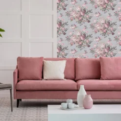 Superfresco Easy Bouqet Blush Wallpaper -Paint And Wallpaper Shop 13991893 1395003726219052