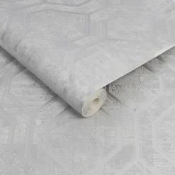 Superfresco Colours Armature Silver Wallpaper 9 Superfresco Colours Armature Silver Wallpaper -Paint And Wallpaper Shop 13991910 1545003726655861