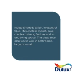 Dulux Easycare Washable & Tough Paint Indigo Shade - Tester 30ml -Paint And Wallpaper Shop 14235030 1765036375478516