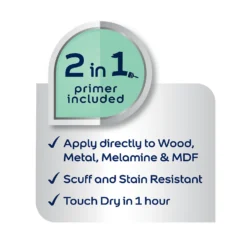 Dulux Simply Refresh Multi Surface Eggshell Paint Pure Brilliant White - 750ml -Paint And Wallpaper Shop 14272815 1515036402914434