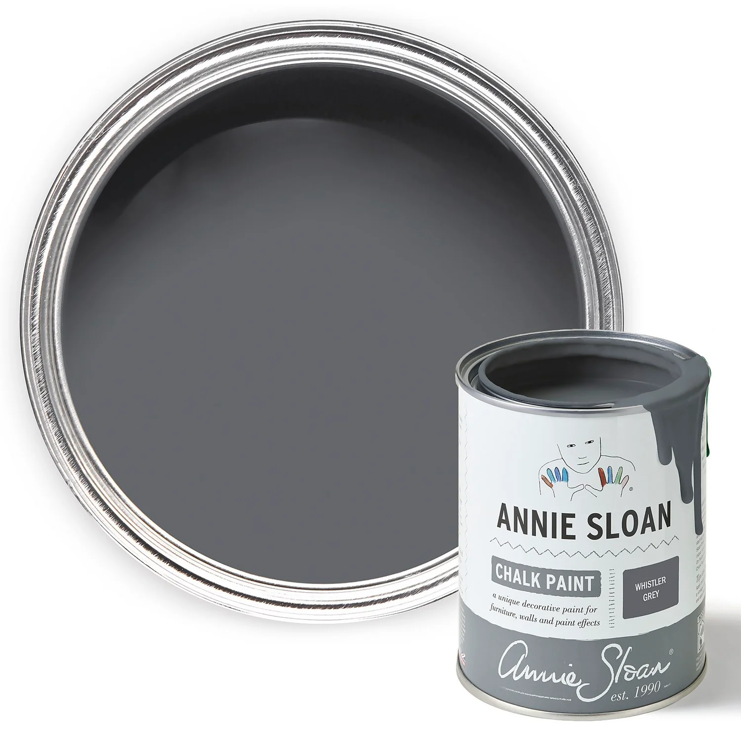 Annie Sloan Chalk Paint Whistler Grey - 1L 3 Annie Sloan Chalk Paint Whistler Grey - 1L