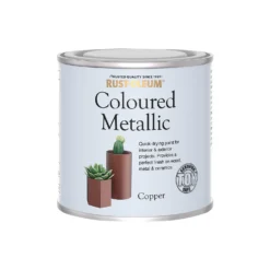 Rust-Oleum Metallic Paint Copper - 250ml -Paint And Wallpaper Shop 14606446 5365053515922362