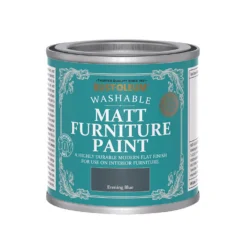 Rust-Oleum Matt Furniture Paint Evening Blue - 125ml -Paint And Wallpaper Shop 14606506 1135053512141687