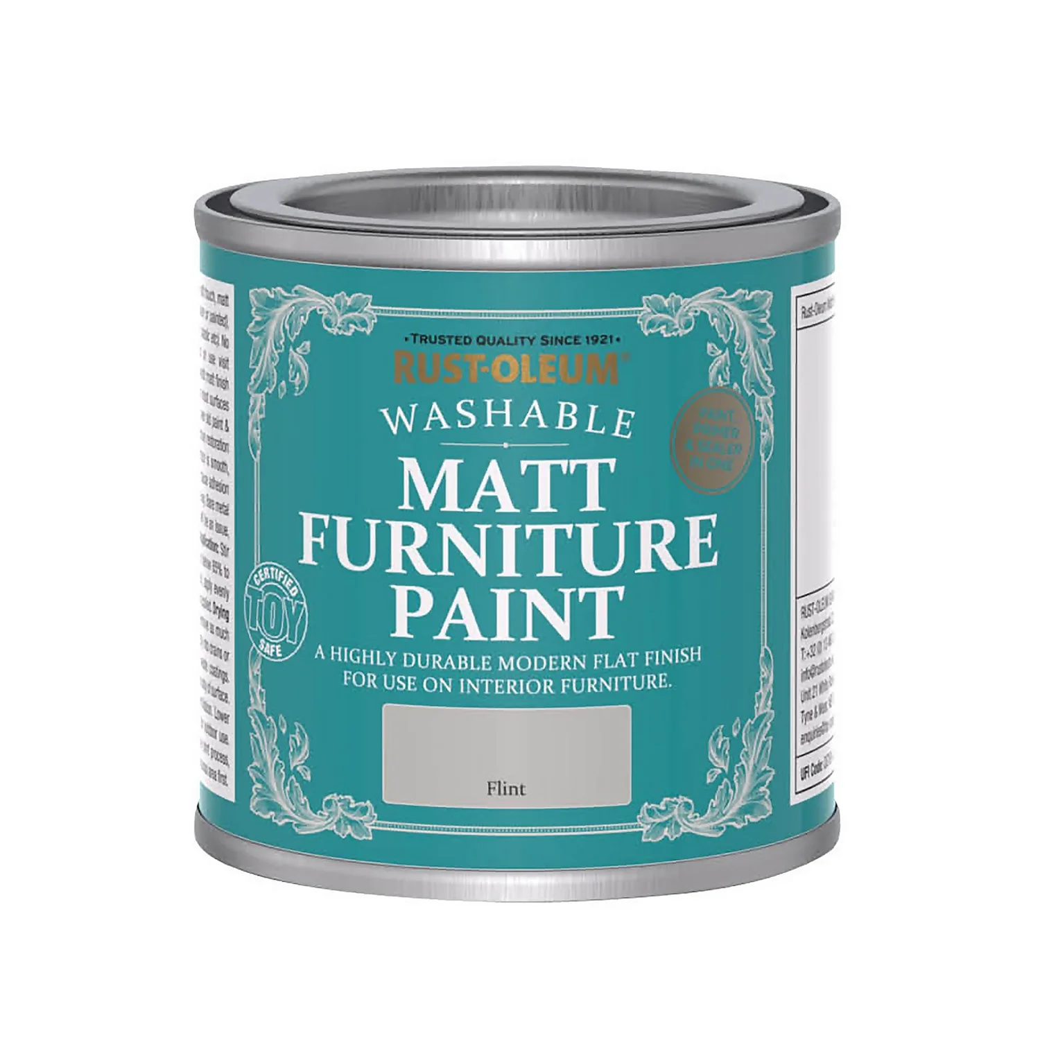 Rust-Oleum Matt Furniture Paint Flint - 125ml 5 Rust-Oleum Matt Furniture Paint Flint - 125ml - Image 3