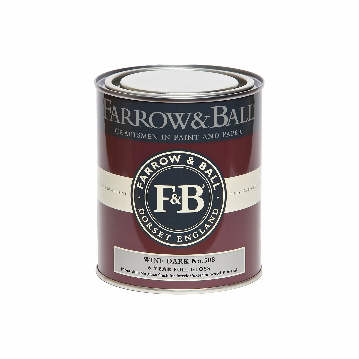 Farrow & Ball Full Gloss Paint Wine Dark - 750ml 7 Farrow & Ball Full Gloss Paint Wine Dark - 750ml - Image 5